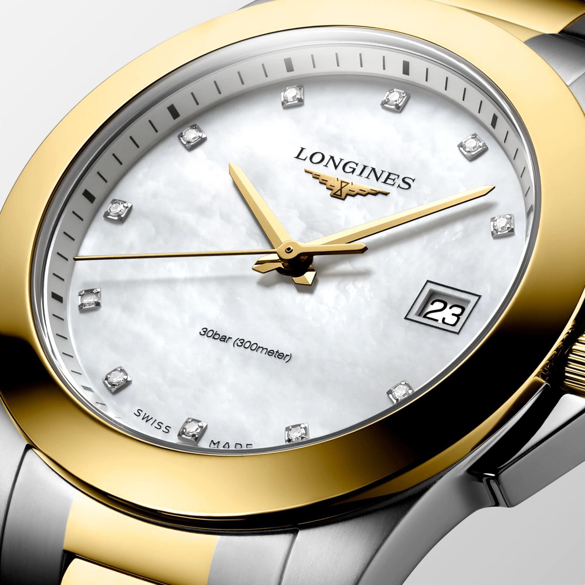 Longines Longines Conquest L3.377.3.87.7  - задняя крышка сталь металл корпуса, швейцария часы