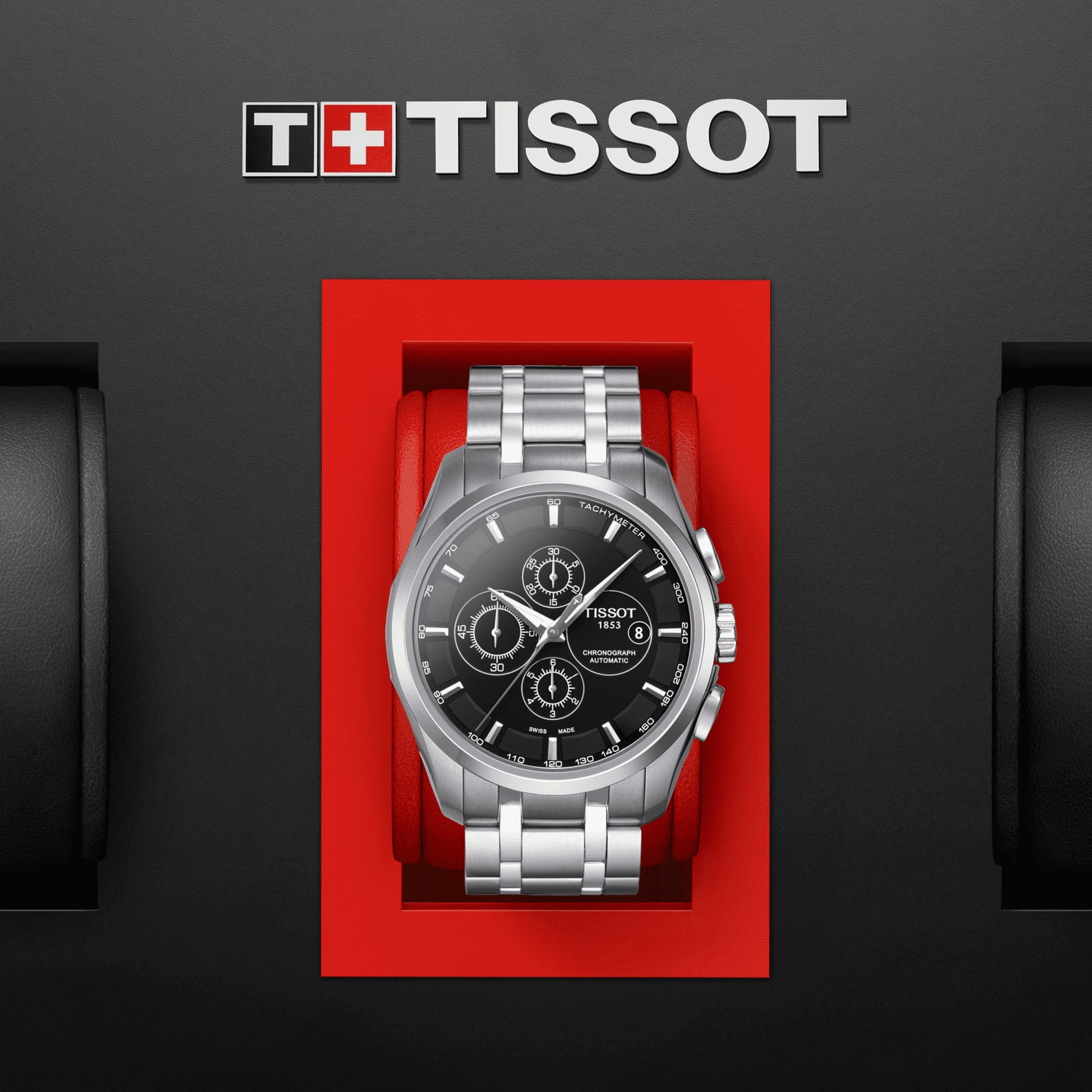 Tissot Tissot Couturier Automatic Chronograph T035.627.11.051.00 мужские часы черный циферблат на запястье