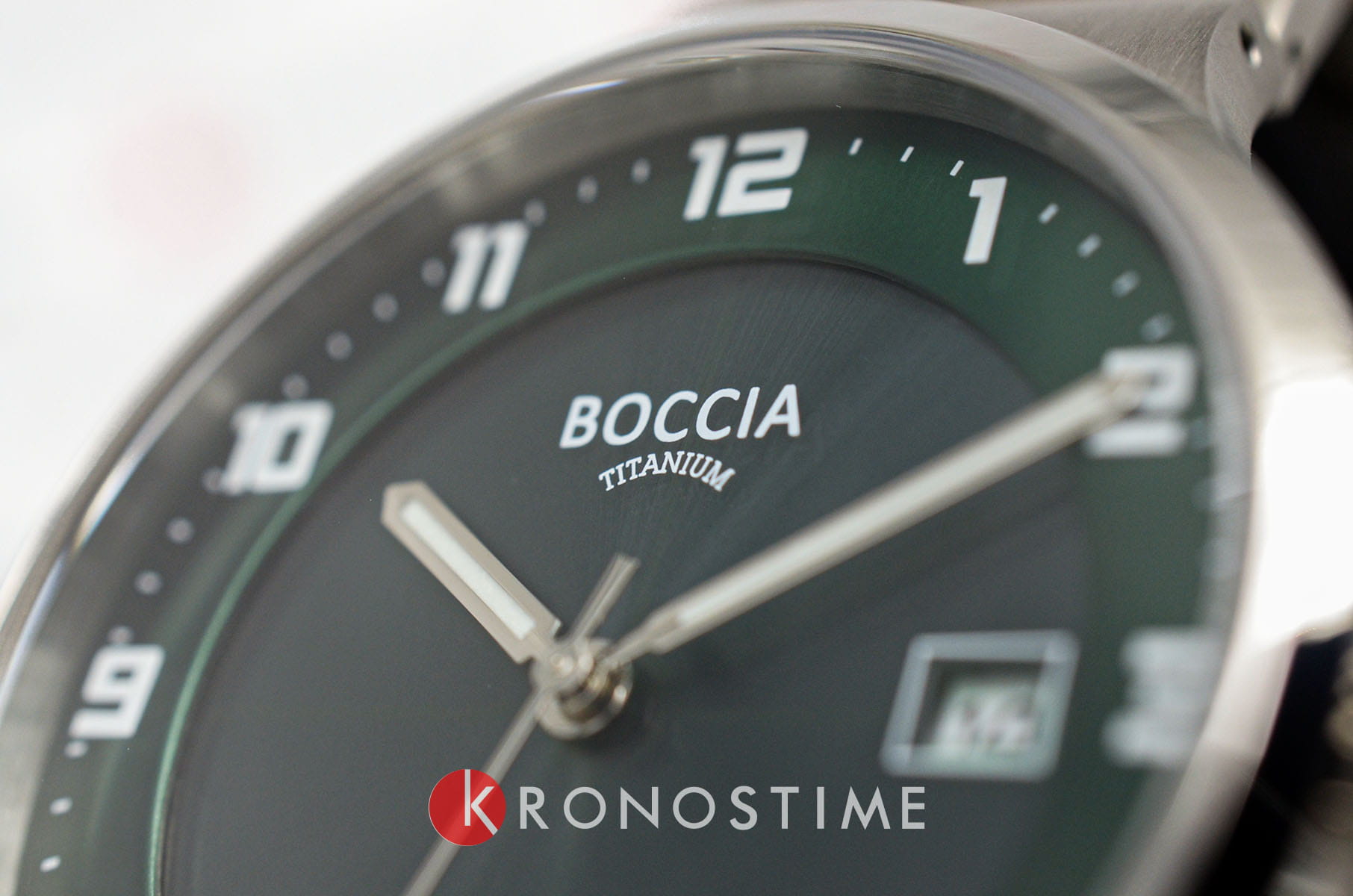 Boccia Titanium Boccia Titanium Circle-Oval 3652-04 кварцевые мужские часы часы крупный план зеленый циферблата