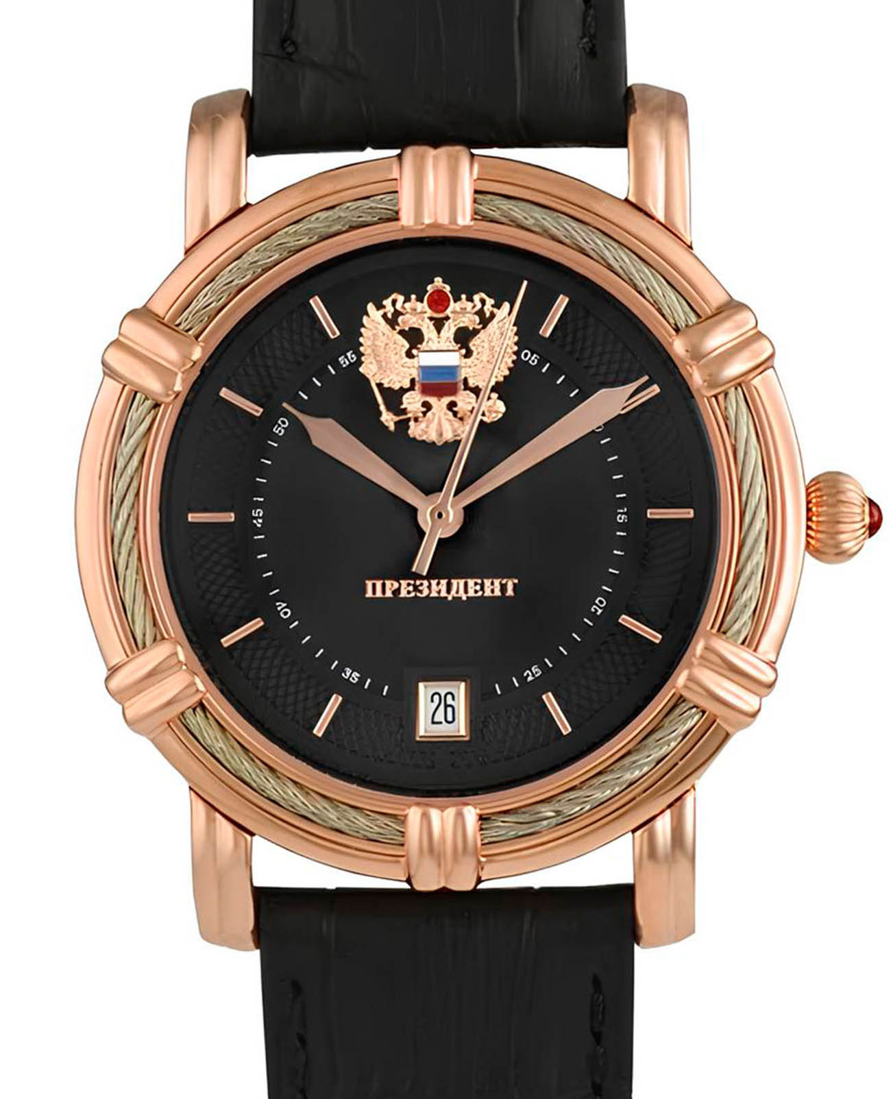 Президент Президент 4459479 , наручные мужские часы фото под углом