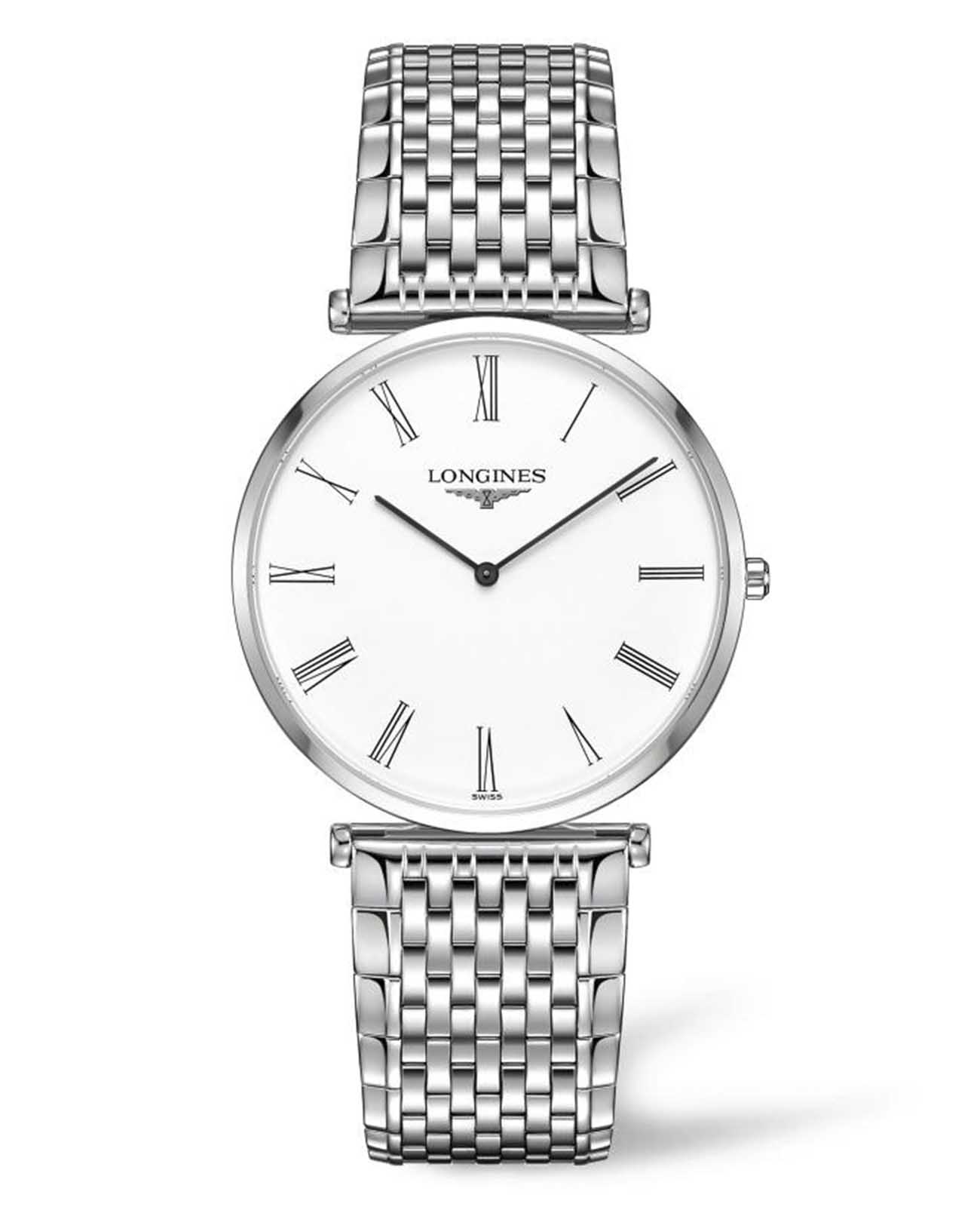 Longines Longines La Grande Classique L4.766.4.11.6  L47664116 кварцевые женские часы белый циферблат, браслет нержавеющая сталь — вид спереди
