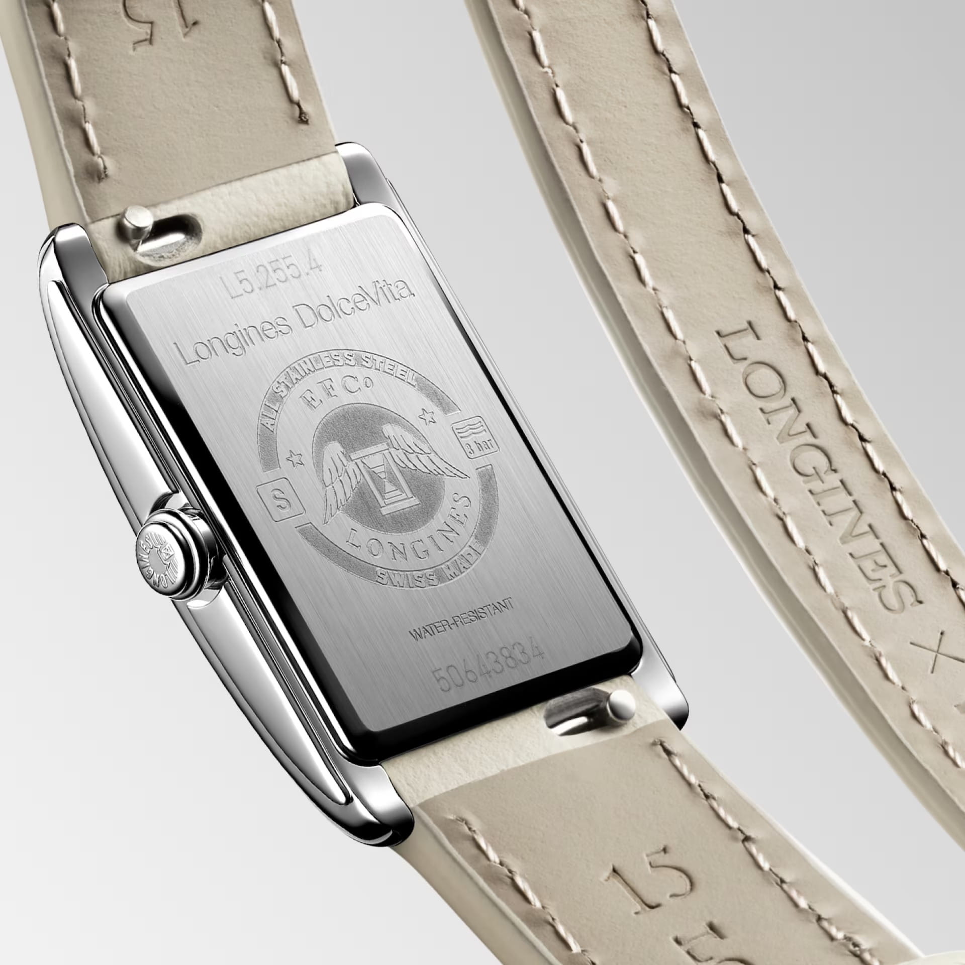 Longines Longines DolceVita X YVY L5.255.4.79.2  - задняя крышка металл сталь корпуса, швейцария часы
