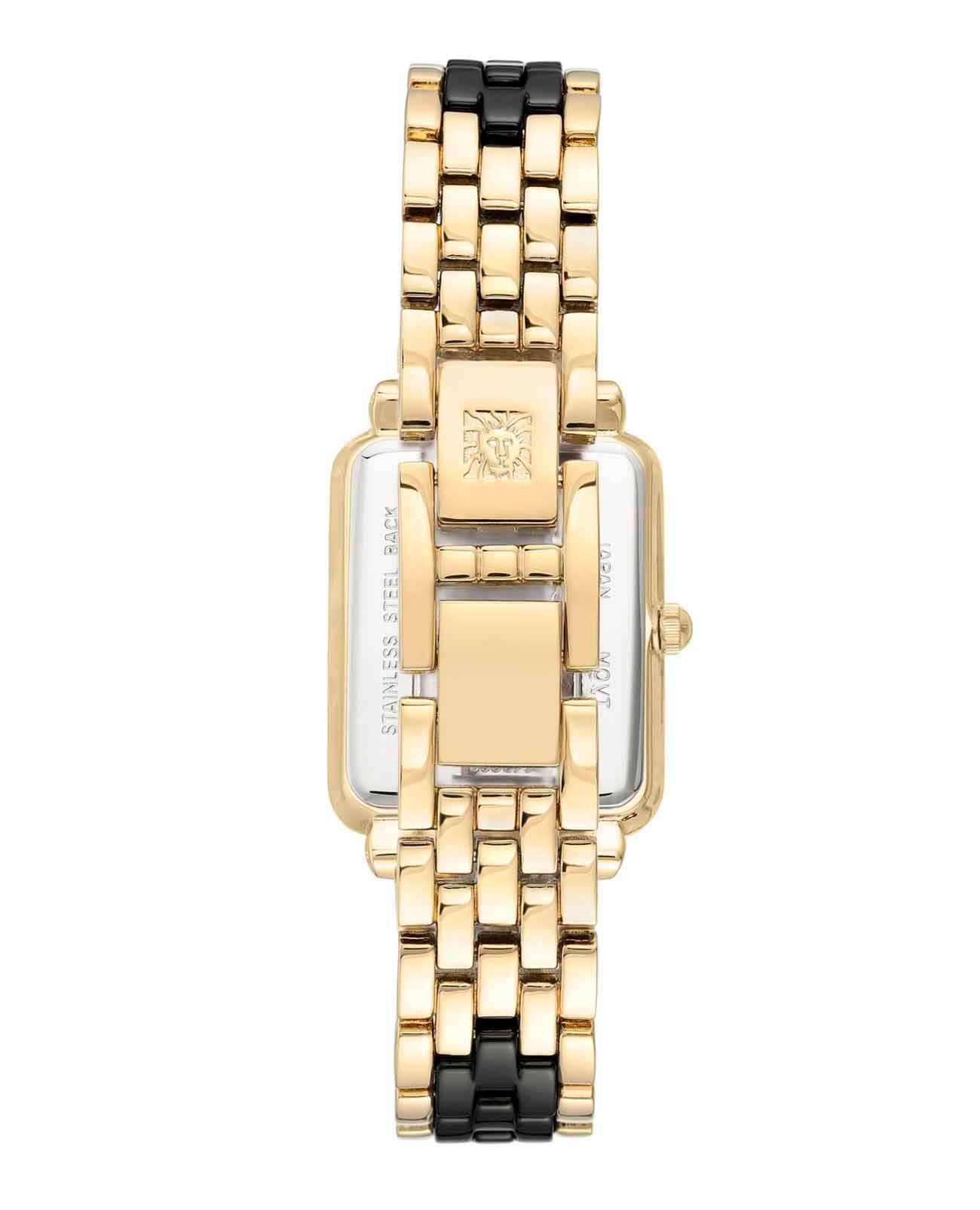 Anne Klein Anne Klein Diamond  3668BKGB,  сша женские часы на браслете сталь c pvd покрытием боковой вид