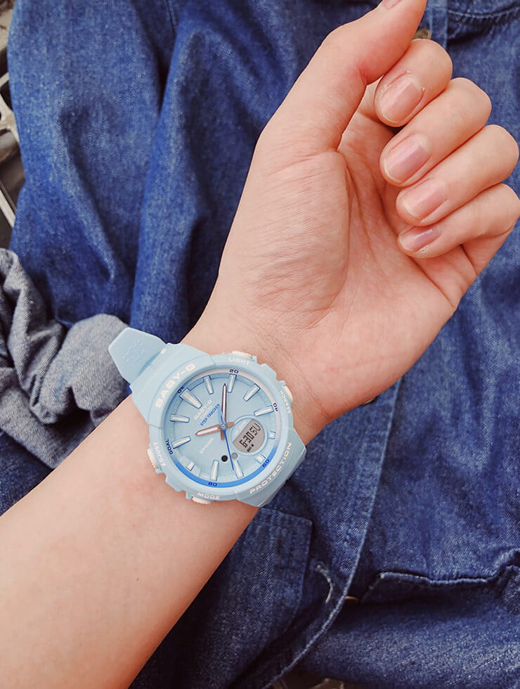 Оригинальные часы Casio Casio Baby-G Step Tracker BGS-100RT-2A кварцевые калибр механизма  общий вид
