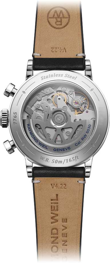 Raymond Weil Raymond Weil Millesime Tri-Compax 7765-STC-20001, millesime швейцария мужские часы на браслете кожаный боковой вид