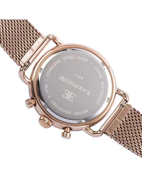 Earnshaw Earnshaw Investigator ES-8001-55,  англия мужские часы на браслете сталь с ip покрытием боковой вид