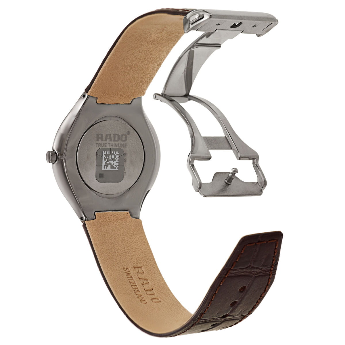 Rado Rado True R27955105, true швейцария женские часы на браслете кожаный боковой вид
