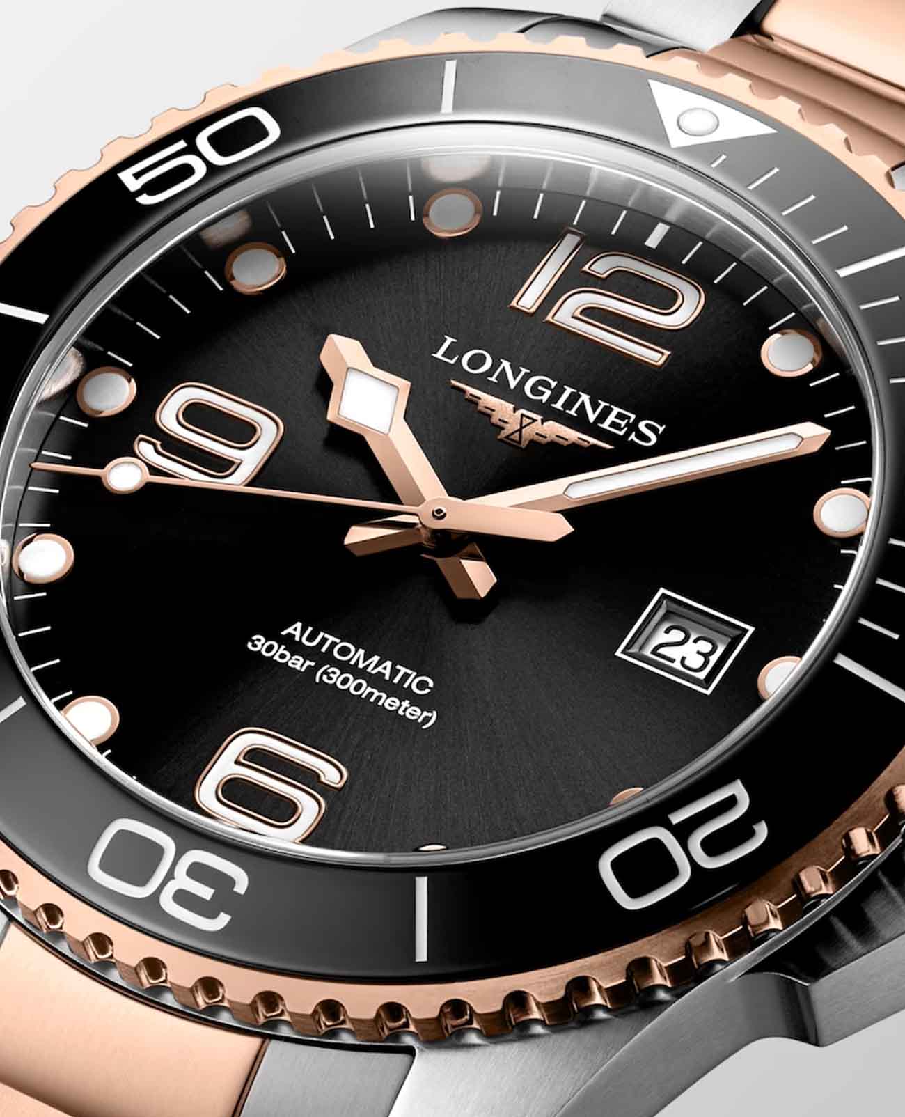 Longines Longines HydroConquest L3.782.3.58.7 , наручные мужские часы фото под углом