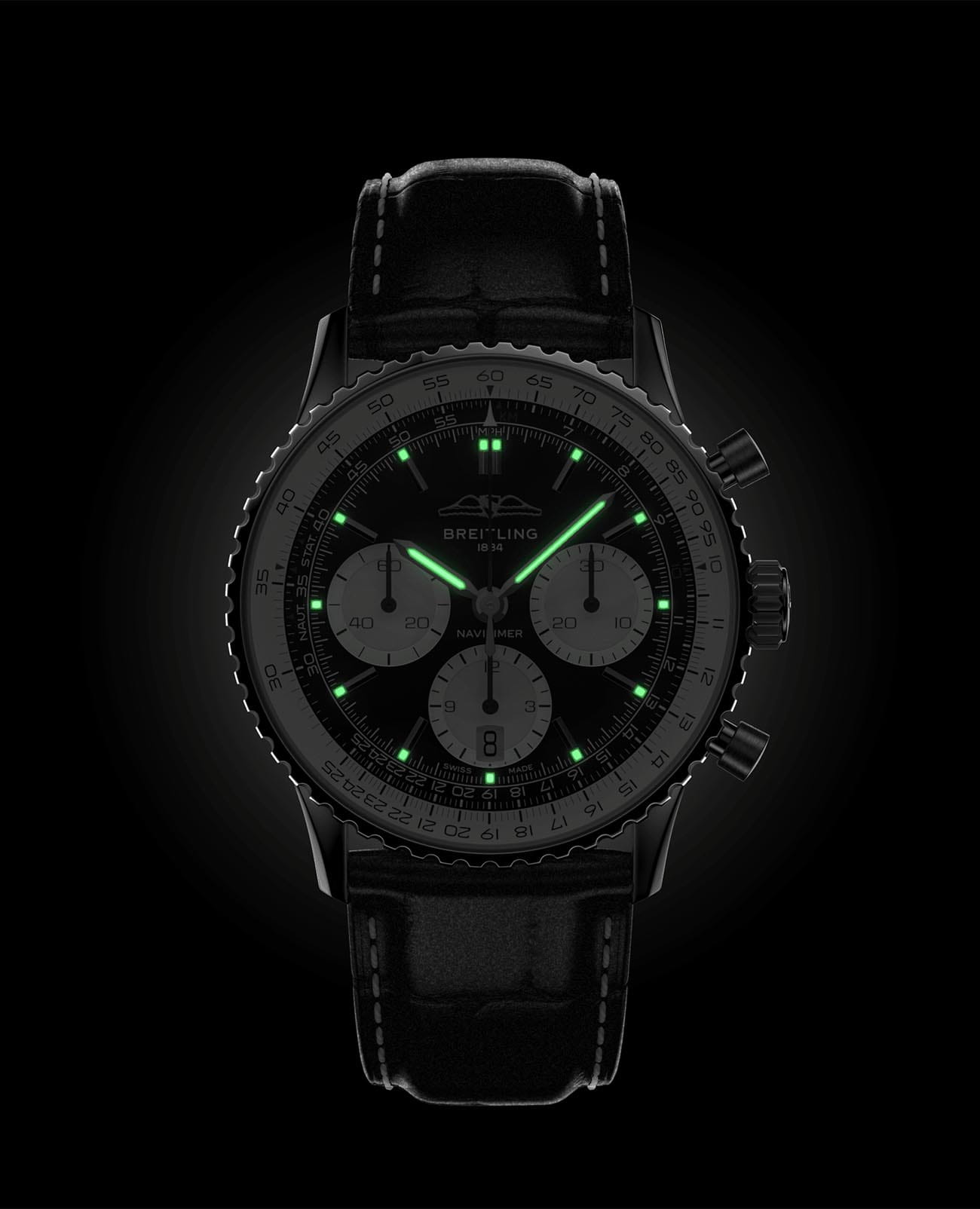 Breitling Breitling Navitimer B01 Chronograph 41 AB0139211B1P1 мужские часы черный циферблат на запястье