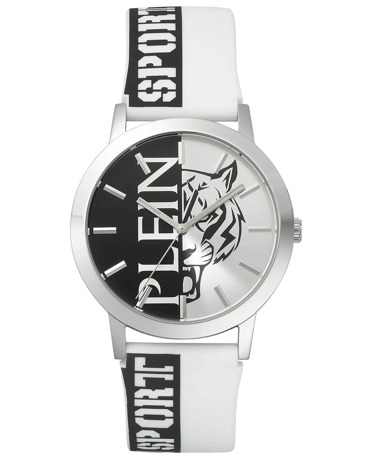 Plein Sport Plein Sport Legend PSLBA0223  PSLBA0223 кварцевые мужские часы  циферблат, браслет силикон — вид спереди