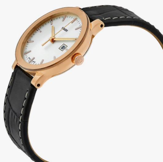 Rado Rado Centrix R30555105, centrix швейцария женские часы на браслете кожаный боковой вид