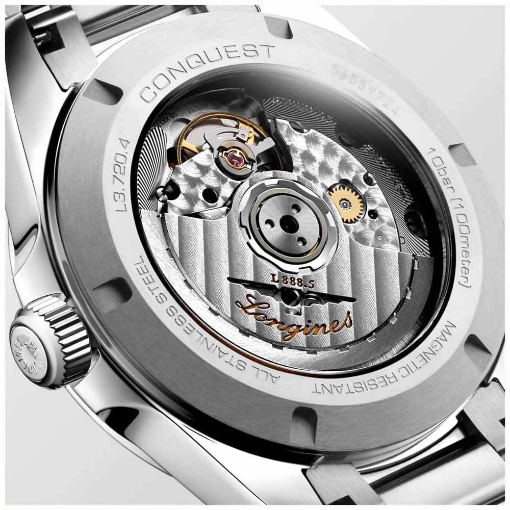 Longines Longines Conquest L3.720.4.02.6  - задняя крышка сталь металл корпуса, швейцария часы