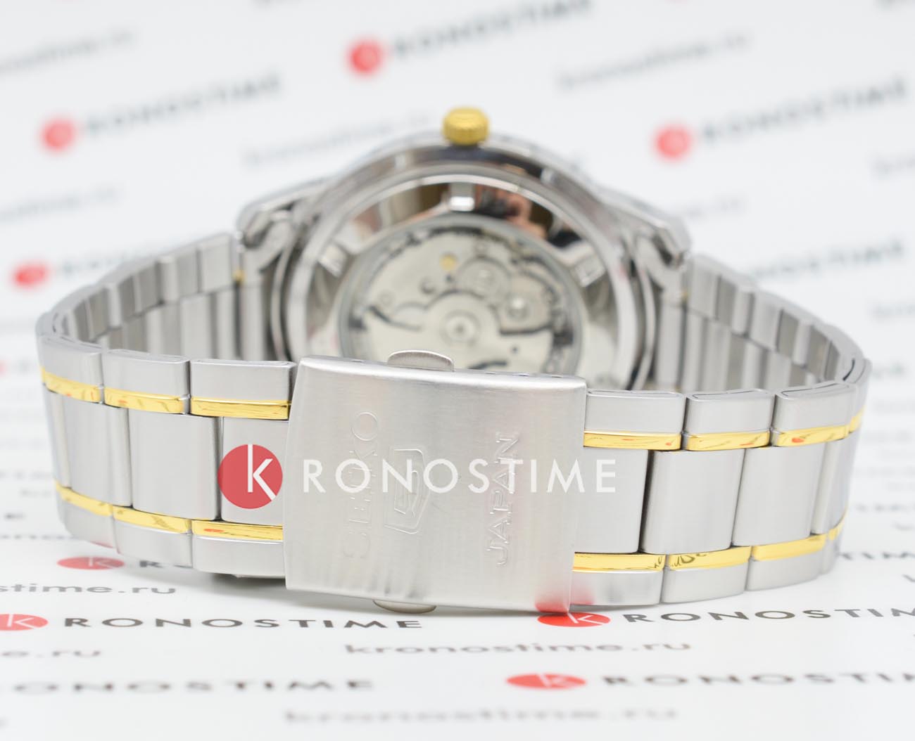 Seiko Seiko 5 Regular SNKM92J1 мужские часы белый циферблат на запястье