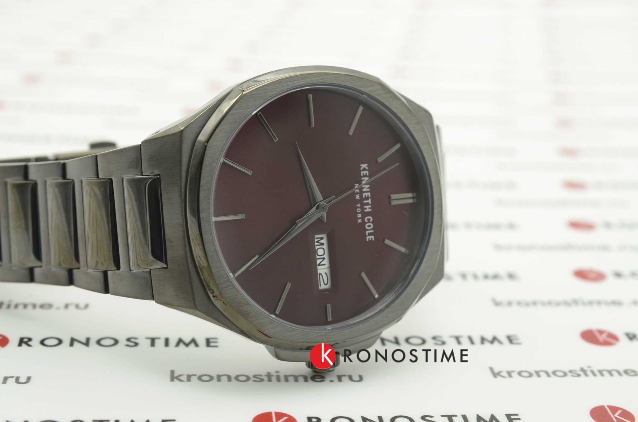 Kenneth Cole Kenneth Cole Automatic KC51101002 мужские часы красный циферблат на запястье