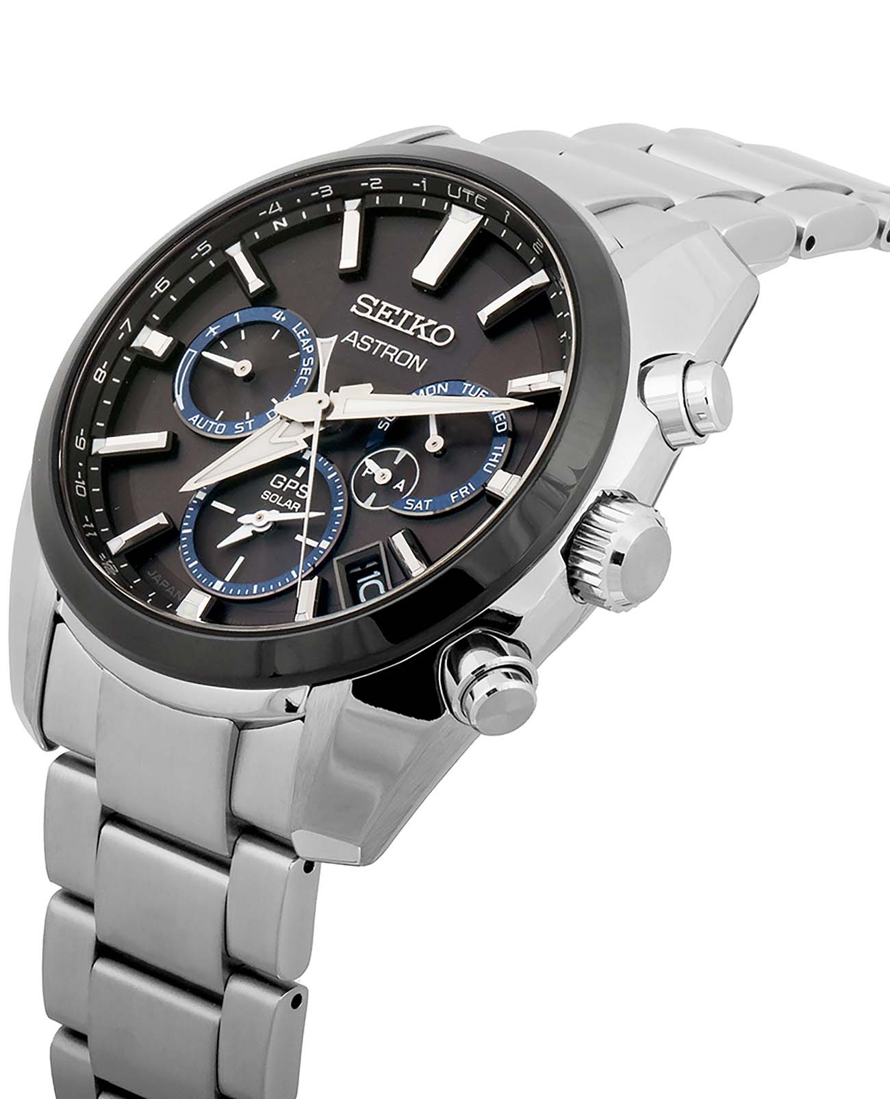 Seiko Seiko Astron GPS Solar SSH053J1 , наручные мужские часы фото под углом