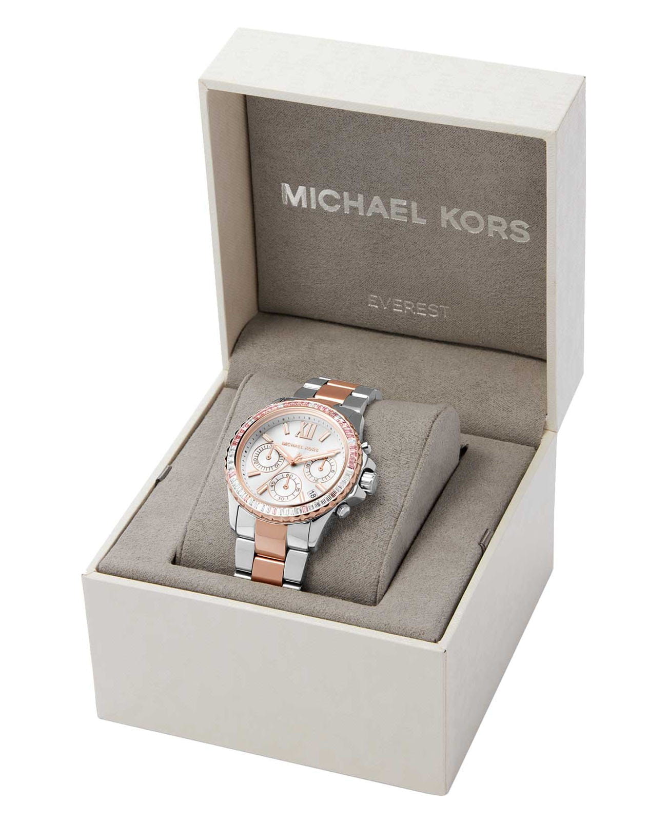 Michael Kors Michael Kors Everest MK7214 кварцевые женские часы часы крупный план белый циферблата