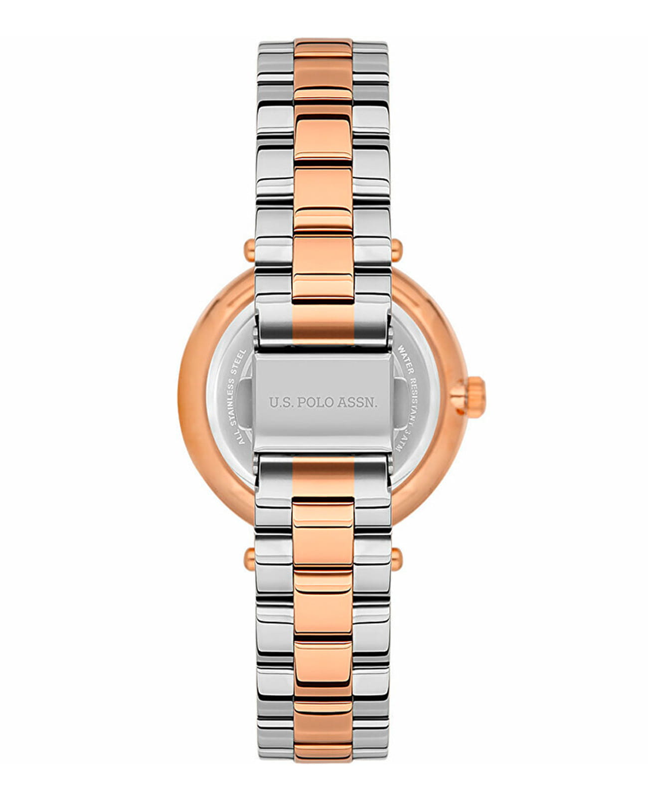 U.S. Polo Assn. U.S. Polo Assn Stile USPA2048-02,  сша женские часы на браслете нержавеющая сталь с ip-покрытием боковой вид