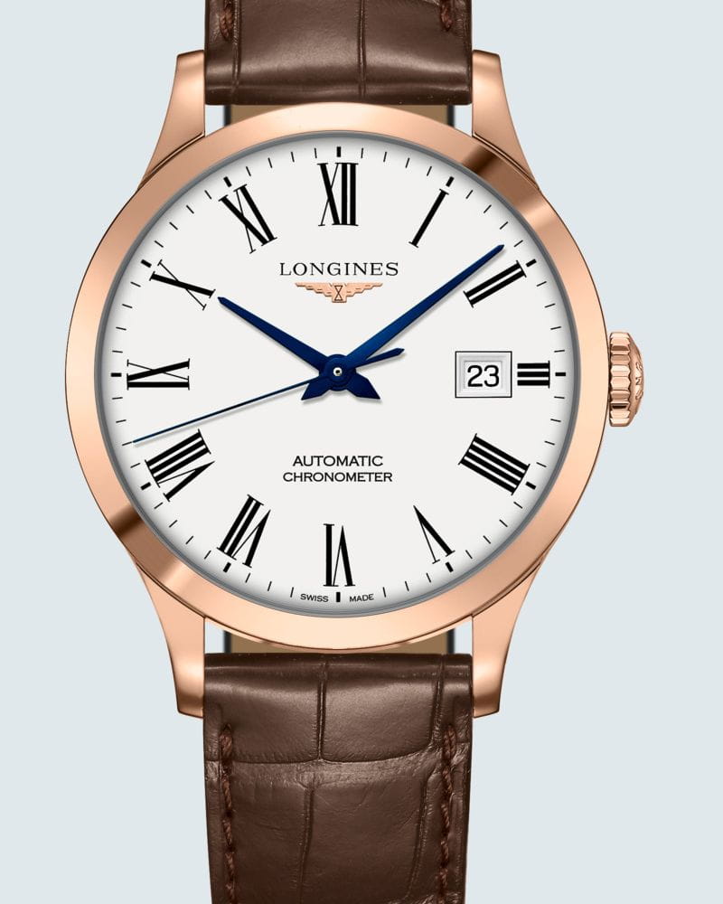 Longines Longines Record Collection L2.820.8.11.2 , наручные мужские часы фото под углом