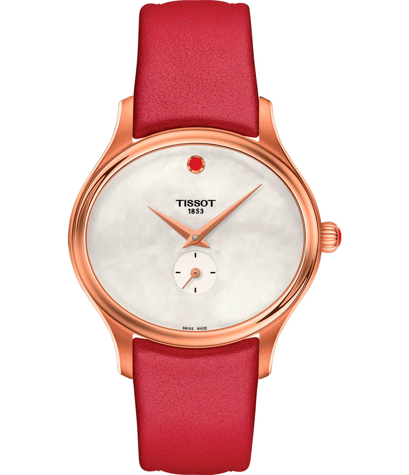 Tissot Tissot Bella Ora T103.310.36.111.01 Bella Ora T1033103611101 кварцевые женские часы перламутровый циферблат, браслет кожаный — вид спереди