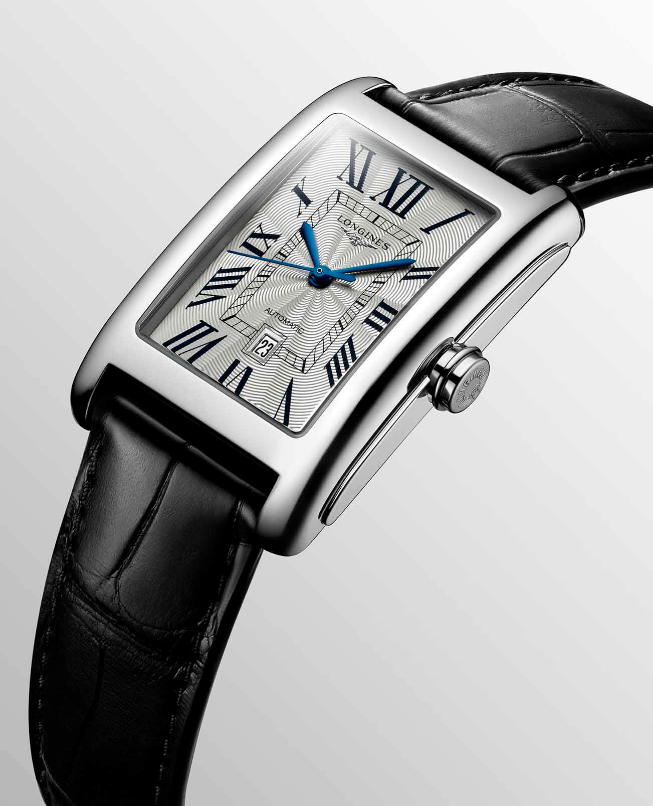 Longines Longines DolceVita L5.757.4.71.0 механические женские часы часы крупный план серебристый циферблата