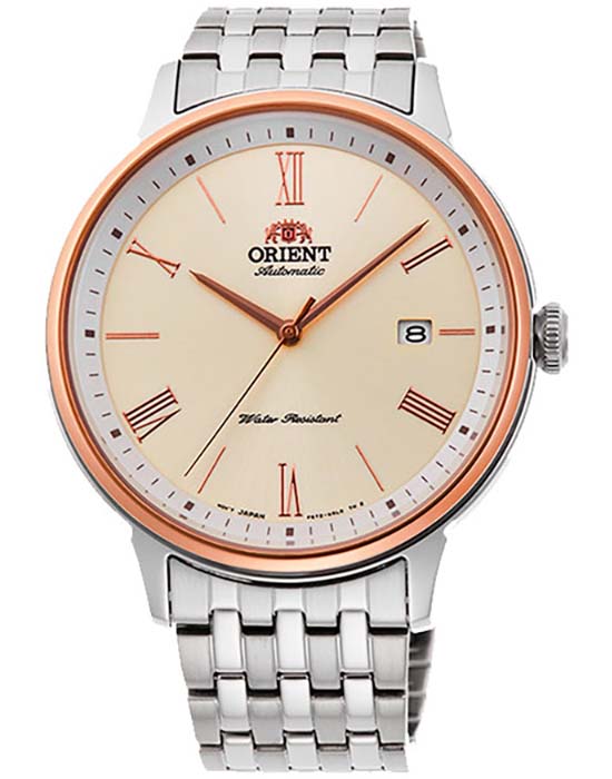 Orient Orient Automatic RA-AC0J01S10  (RN-AC0J01S)  RA-AC0J01S механические мужские часы  циферблат, браслет нержавеющая сталь — вид спереди