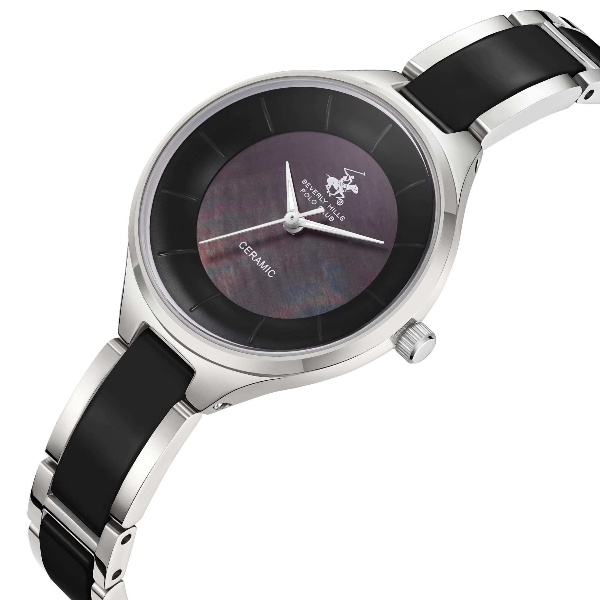 Beverly Hills Polo Club Beverly Hills Polo Club BP3706C.350 кварцевые женские часы часы крупный план черный циферблата