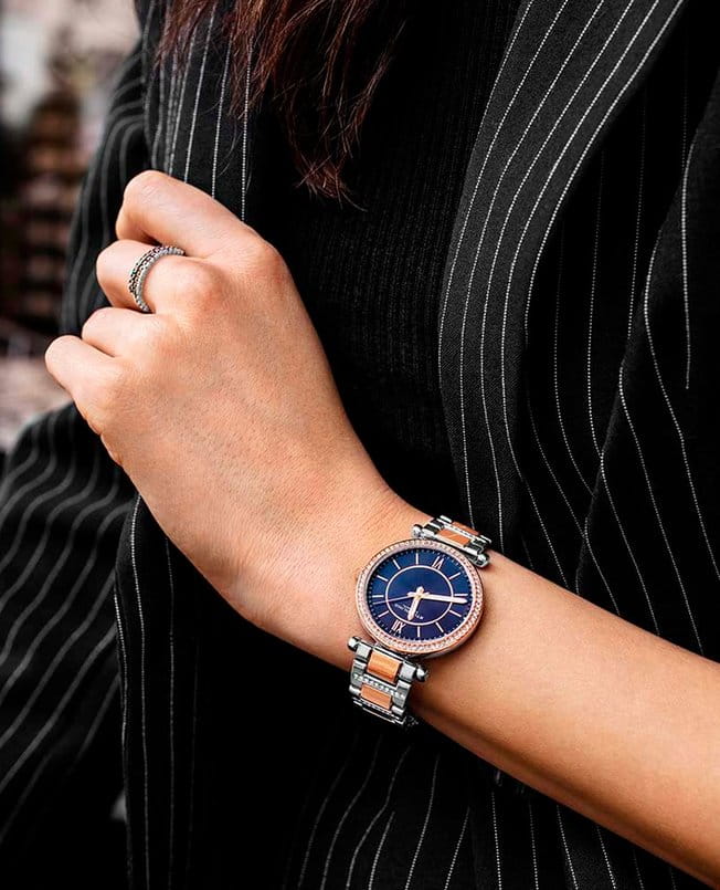Stuhrling Stuhrling Aria 3905.2,  сша женские часы на браслете нержавеющая сталь с pvd-покрытием боковой вид