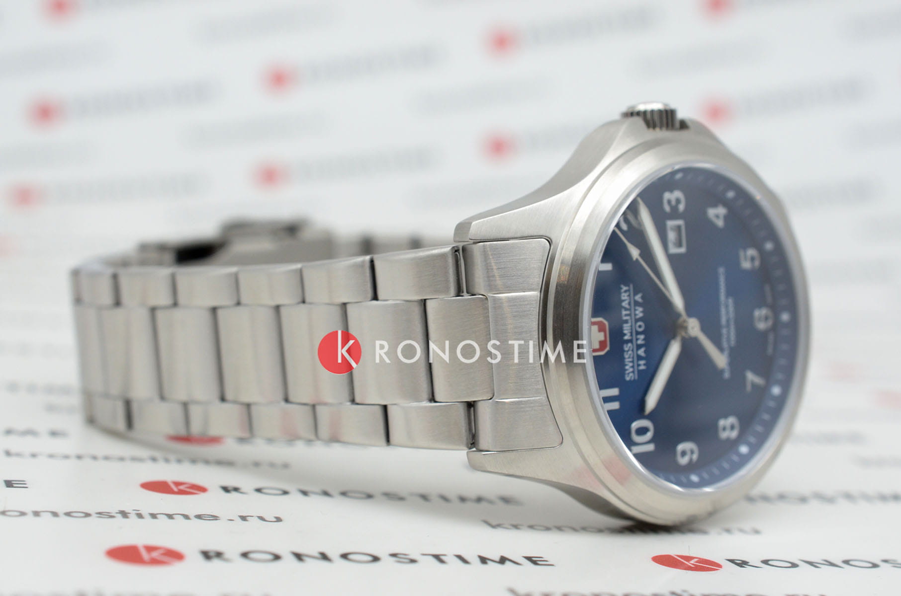 Swiss Military Hanowa Swiss Military Hanowa Thunderbolt SMWGH0002803 мужские часы синий циферблат на запястье