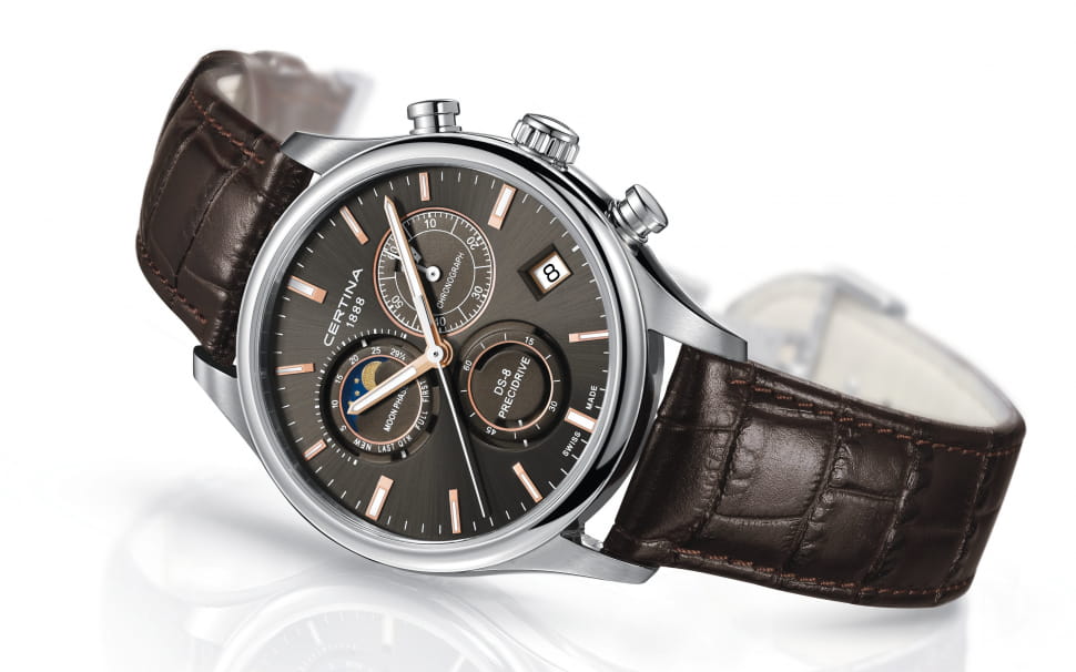 Оригинальные часы Certina Certina DS-8 Chronograph Moon Phase C033.450.16.081.00 кварцевые калибр механизма g10.962 bh precidrive общий вид