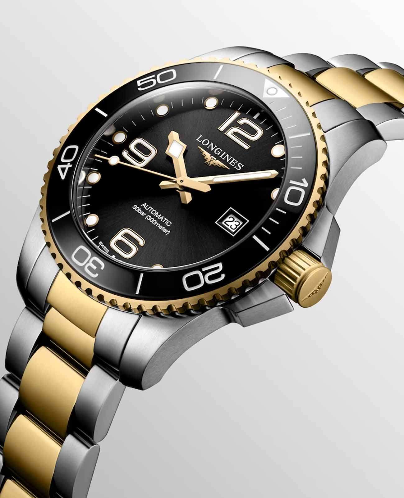 Longines Longines HydroConquest L3.782.3.56.7 швейцария наручные мужские часы заводная головка с логотипом Longines