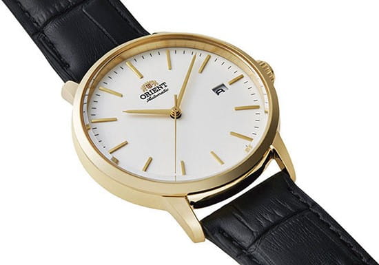 Orient Orient Classic Automatic RA-AC0E03S (RN-AC0E03S) механические мужские часы часы крупный план белый циферблата