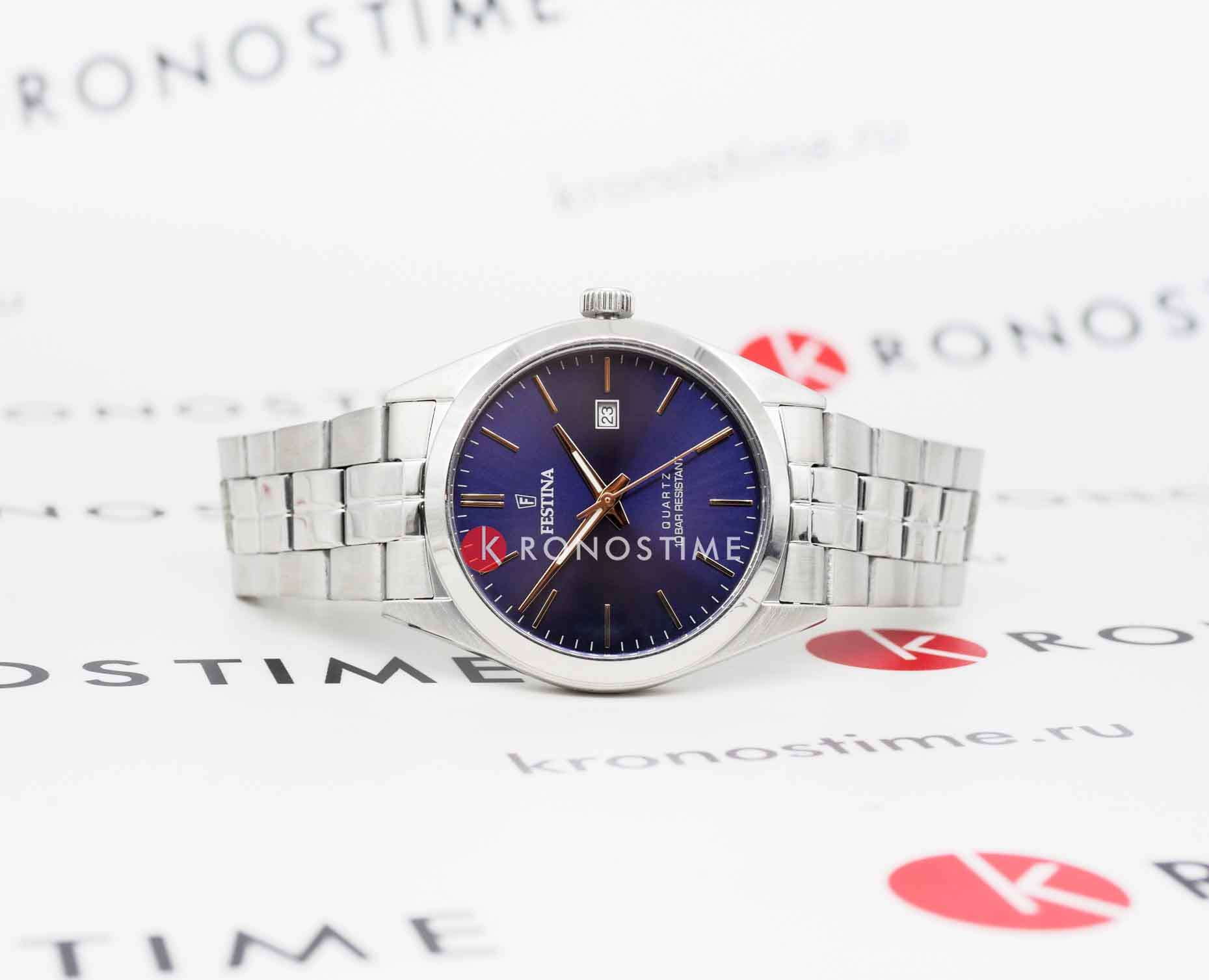 Festina Festina Classics F20437/B , наручные мужские часы фото под углом