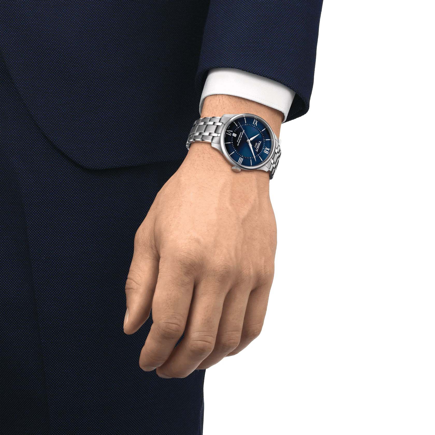 Tissot Tissot Chemin des Tourelles Powermatic 80 T139.807.11.048.00 Chemin des Tourelles, наручные мужские часы фото под углом