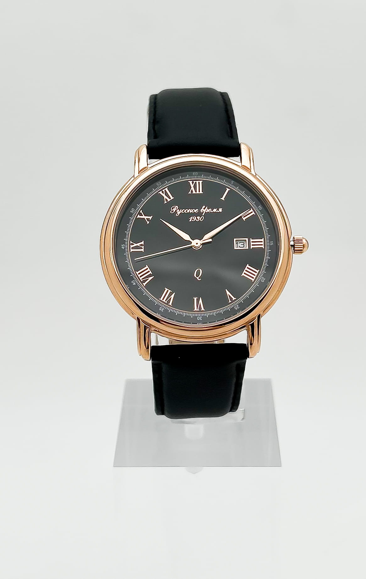 Русское Время Русское Время 1889533,  россия мужские часы на браслете кожаный боковой вид