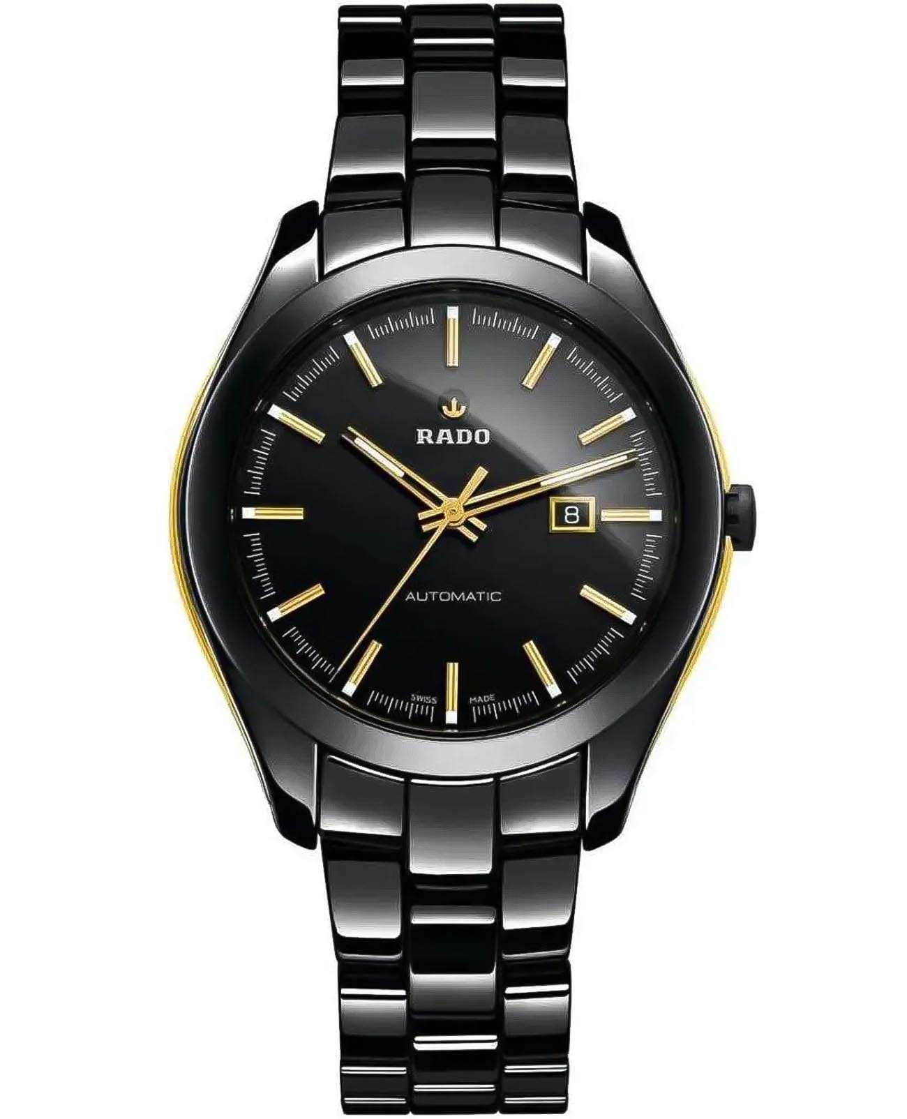 Rado Rado Hyperchrome R32287152 Automatic R32287152 механические женские часы черный циферблат, браслет высокотехнологичная керамика — вид спереди
