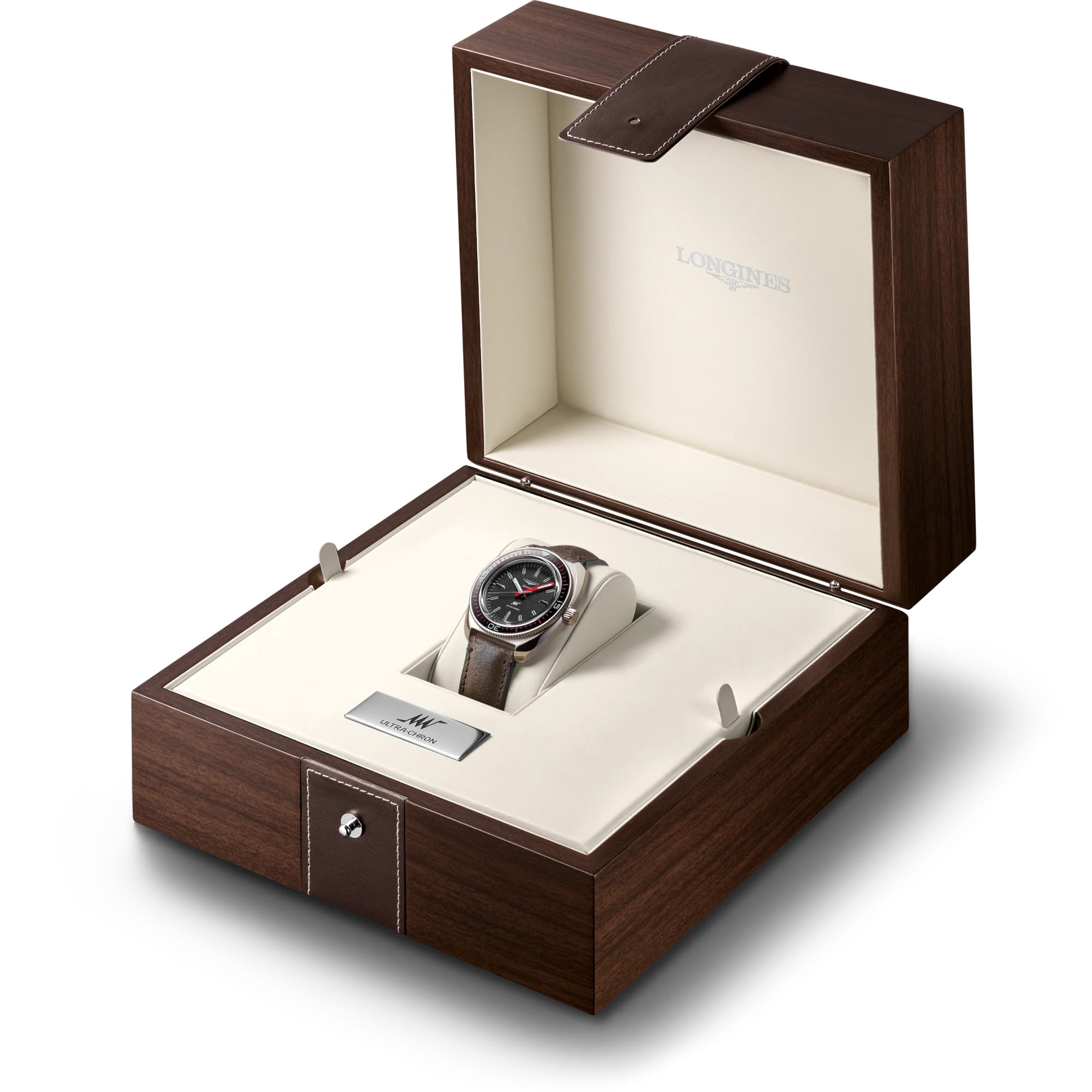 Longines L28364522 мужские часы застежка крупным планом