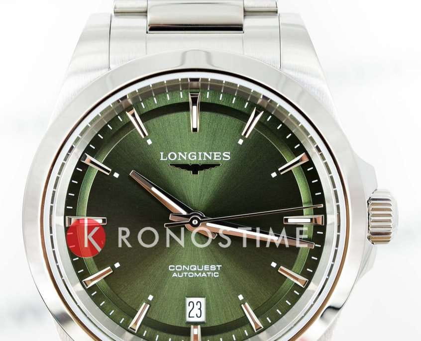 Longines Longines Conquest L3.720.4.02.6, conquest швейцария женские часы на браслете нержавеющая сталь боковой вид