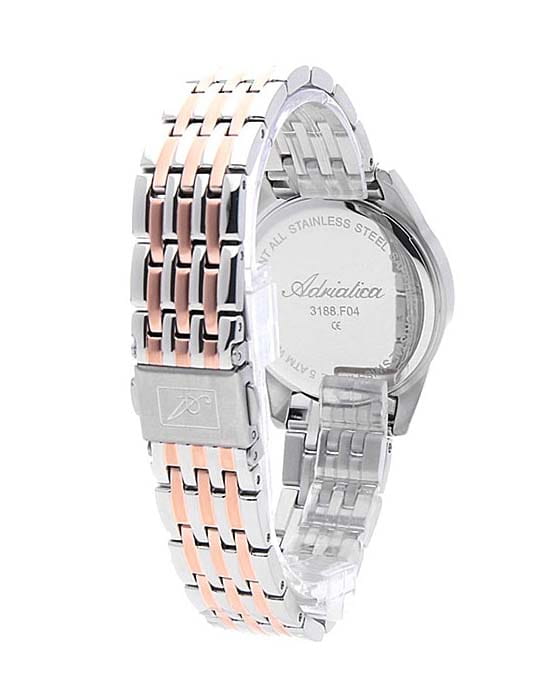 Adriatica Adriatica Premier A3188.R117Q,  швейцария женские часы на браслете нержавеющая сталь с pvd-покрытием боковой вид