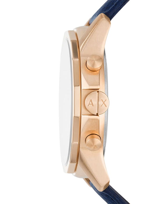 Armani Exchange Armani Exchange Hampton  AX1723,  италия мужские часы на браслете кожаный боковой вид