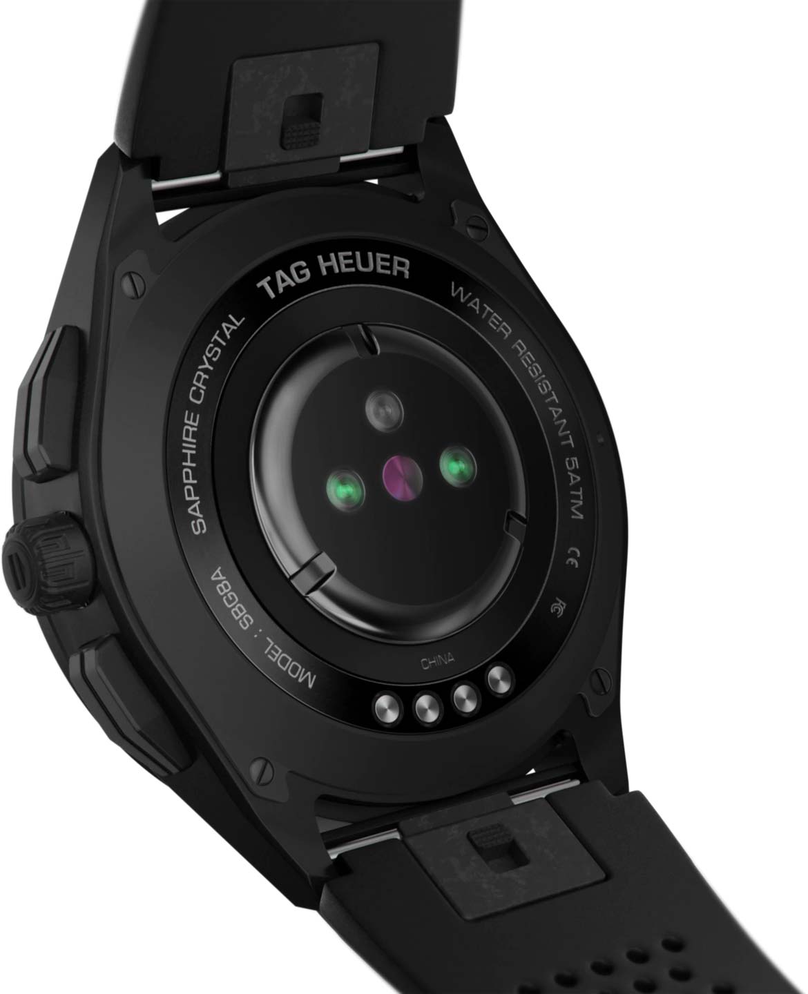 TAG Heuer TAG Heuer Connected Calibre E3 - 45 mm SBG8A80.BT6221  — детали корпуса и каучук