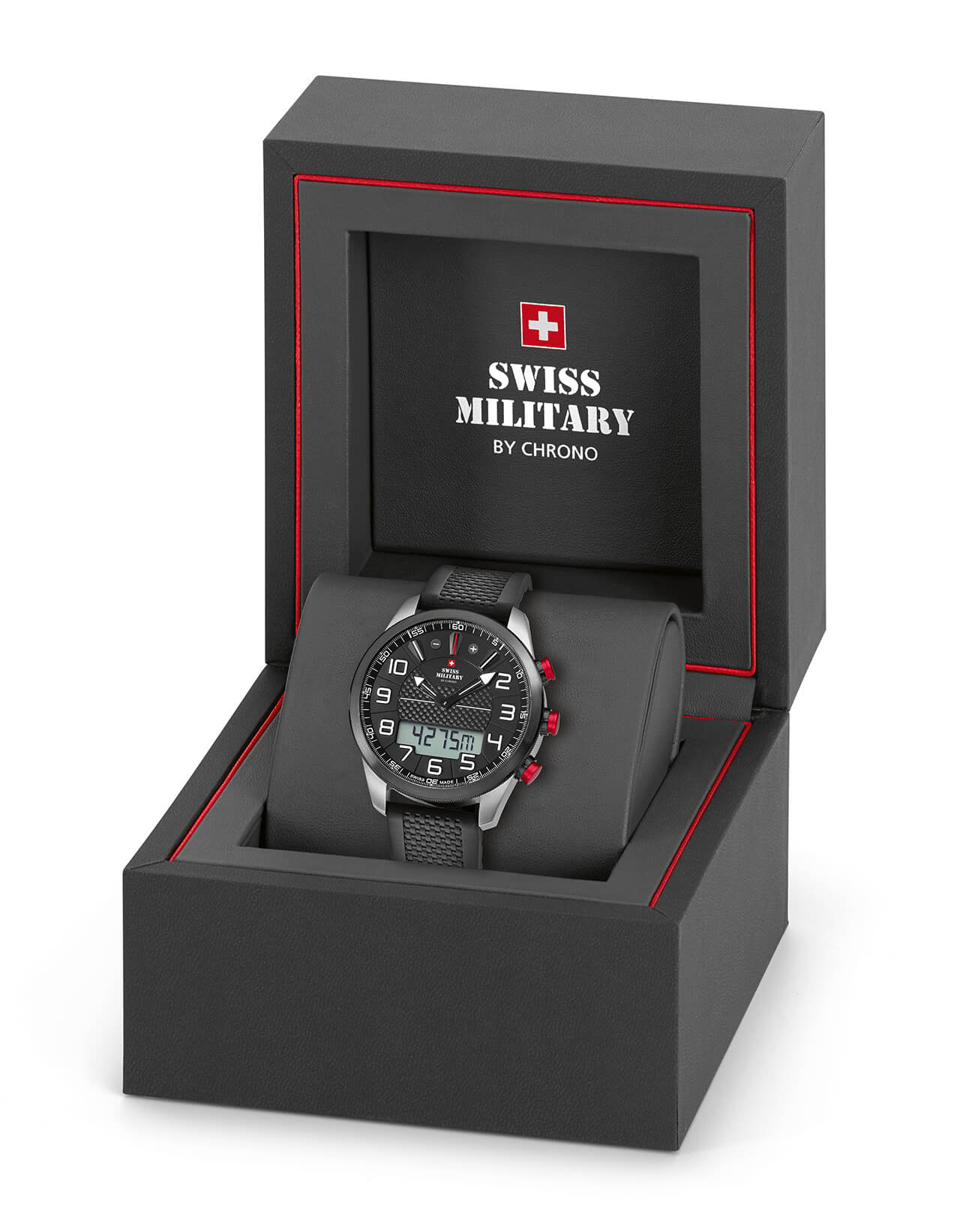 Swiss Military by Chrono SM34061.02 мужские часы застежка крупным планом