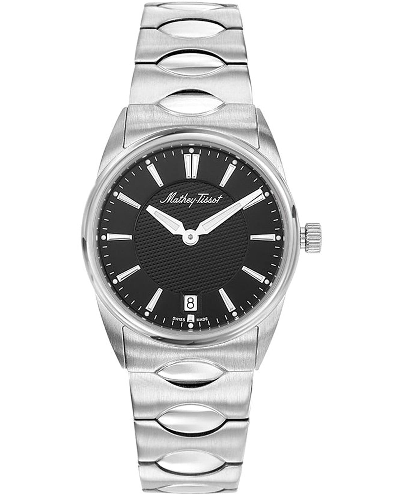 Mathey-Tissot Mathey-Tissot Anaconda D791AN  D791AN кварцевые женские часы черный циферблат, браслет нержавеющая сталь — вид спереди