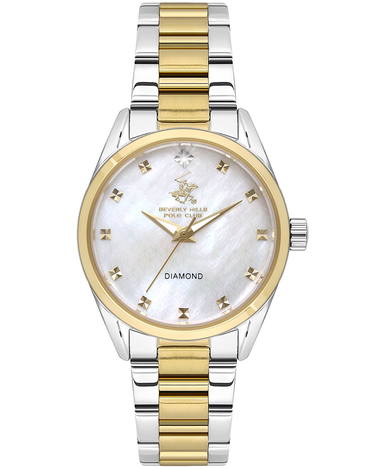 Beverly Hills Polo Club Beverly Hills Polo Club BP3601C.220  BP3601C.220 кварцевые женские часы перламутровый циферблат, браслет нержавеющая сталь с ip-покрытием — вид спереди