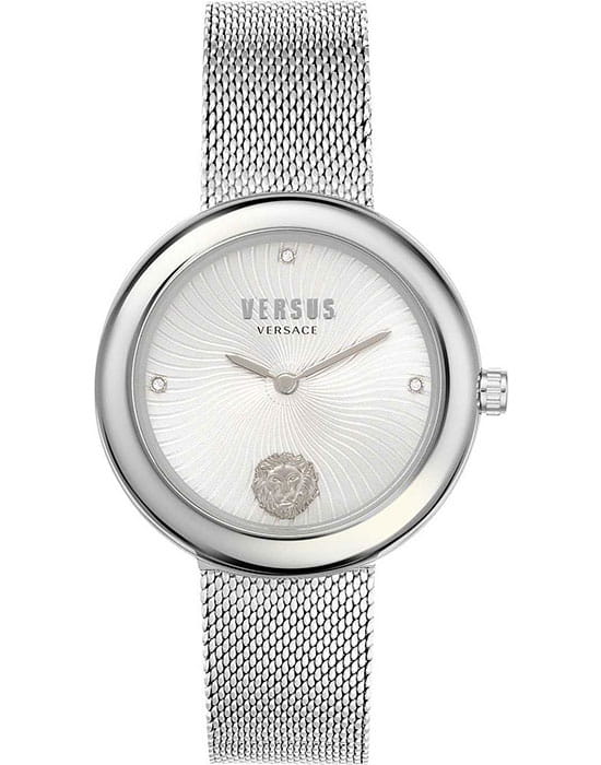 Versus Versace VSPEN0419  VSPEN0419 кварцевые женские часы серебристый циферблат, браслет нержавеющая сталь — вид спереди