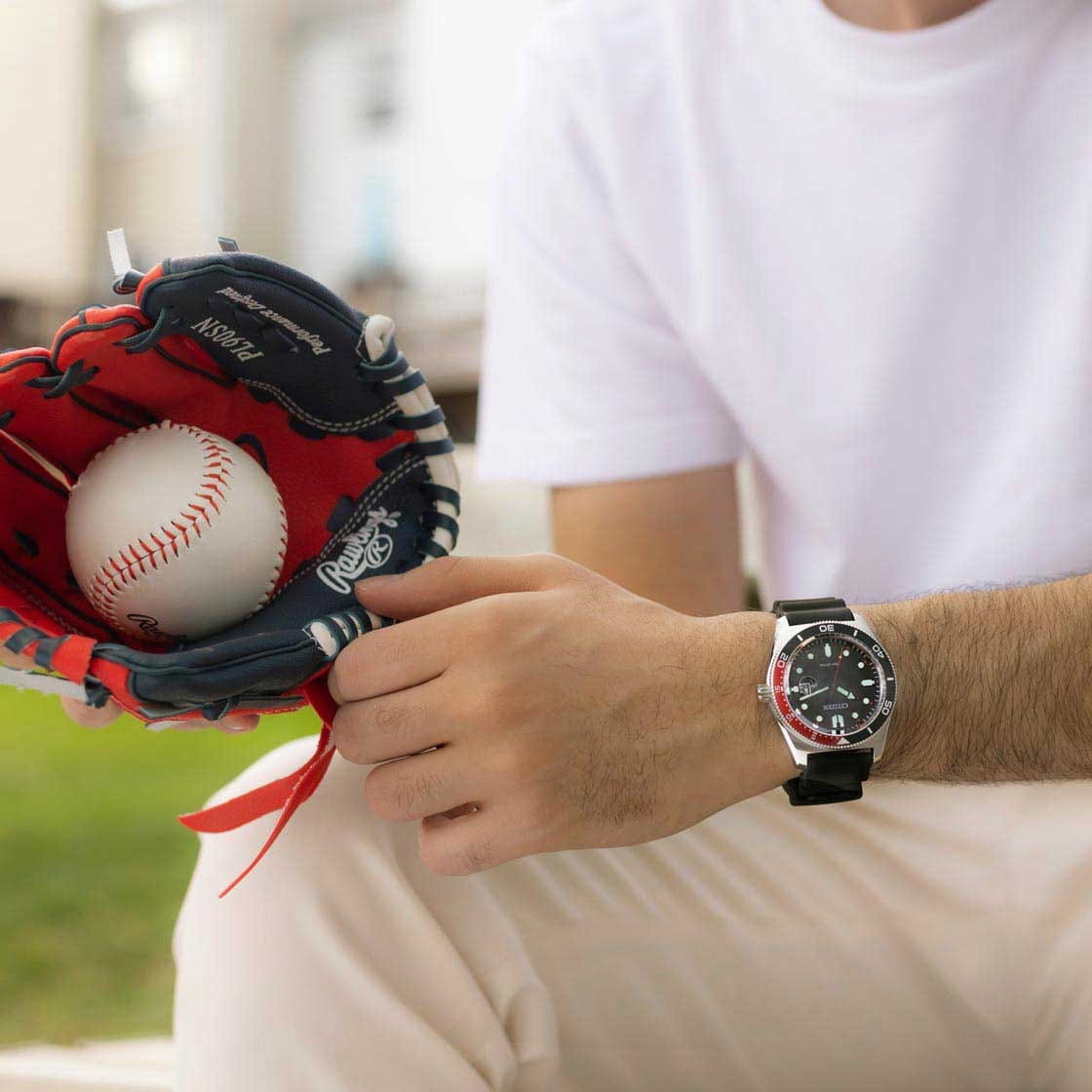 Citizen Citizen Eco-Drive AW1769-10E, eco-drive япония мужские часы на браслете каучук боковой вид