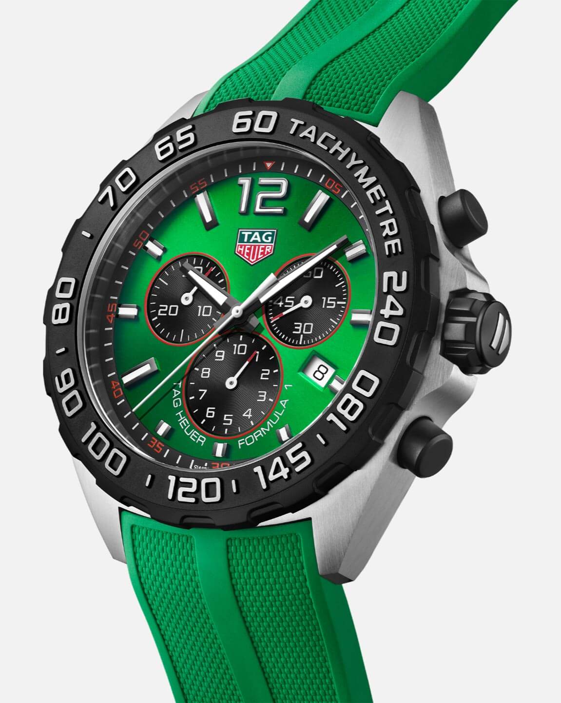 TAG Heuer TAG Heuer Formula 1 CAZ101AP.FT8056, formula 1 швейцария мужские часы на браслете каучук боковой вид