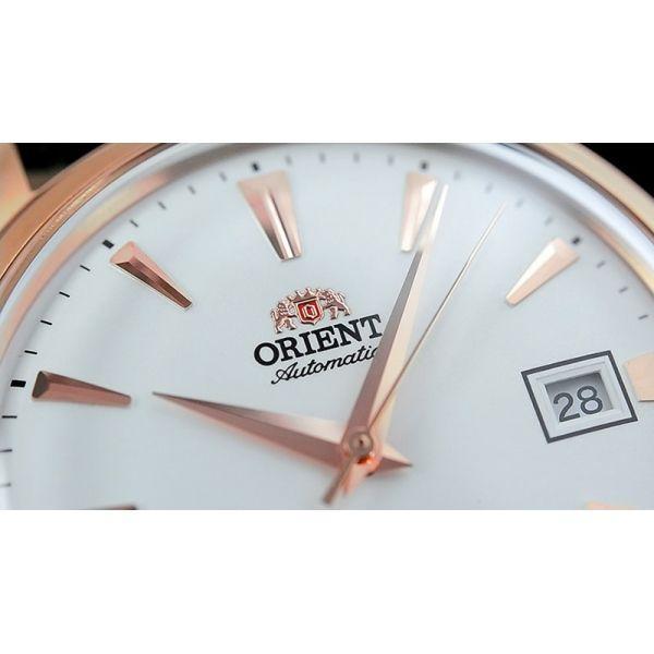 Orient Orient ER24002W (FER24002W), classic automatic япония мужские часы на браслете кожа + текстиль боковой вид