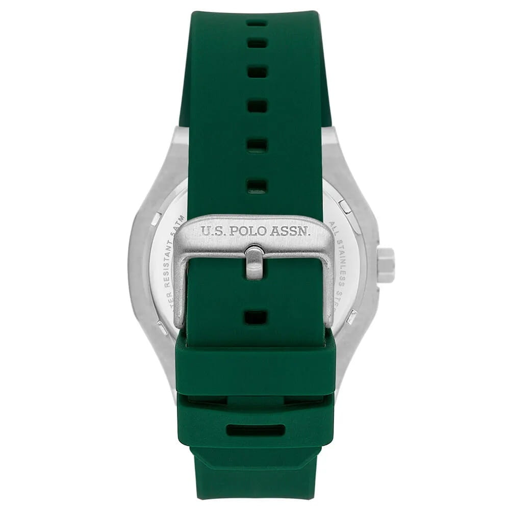 U.S. Polo Assn. U.S. Polo Assn. Fundamental USPA1106-02,  сша мужские часы на браслете силикон боковой вид
