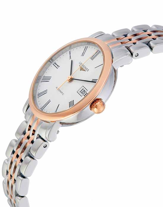 Longines L43105117 женские часы застежка крупным планом