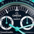 Часы Swatch x Omega Bioceramic Moonswatch Mission on Earth: Polar Lights SO33L103 фото 3